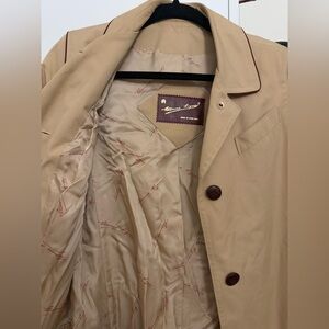 Etienne Aigner Khaki Trench Coat S/M